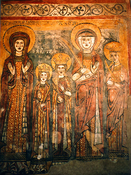 Mary Magdalene, Sophia, and Sophia's three daughters, Faith, Hope & Charity