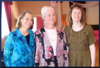 Left to right; Joan Norton, Margaret Starbird, Katia Romanoff