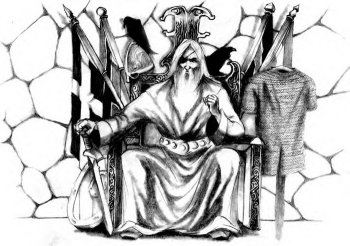 Oden / Odin / Othinn on his Throne by Reine Pettersson
