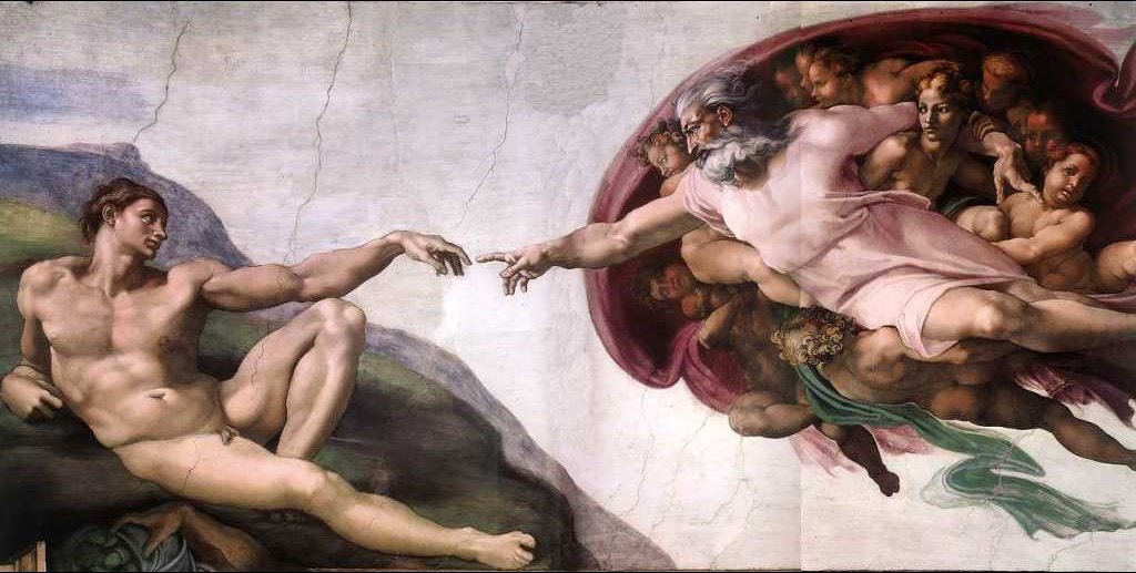 The Creation of Adam, by Michaelangelo