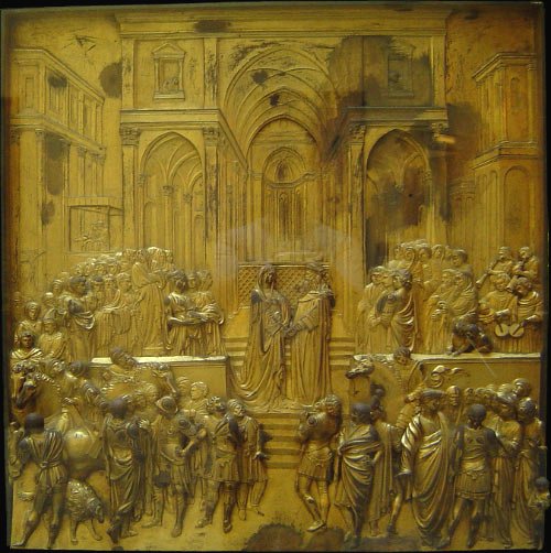 Solomon and the Queen of Sheba by Ghiberti