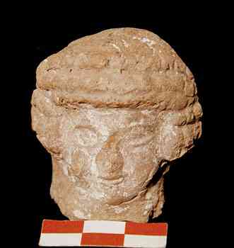 Asherah head pillar figurine. This might have graced the top of one of the Bible