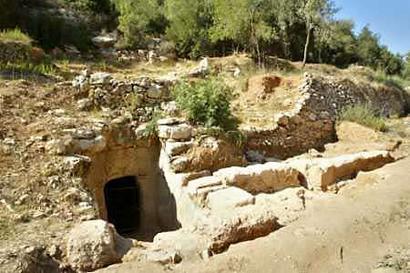 Entrance to the Cave near Israeli Village Tzova