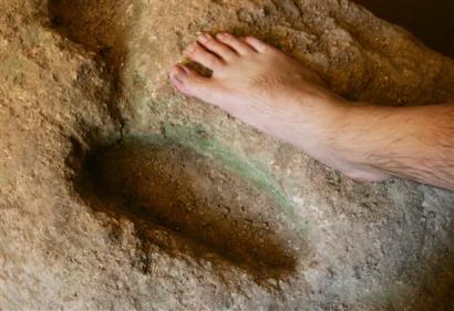 Ceremonial Foot Washing and Anointing Stone