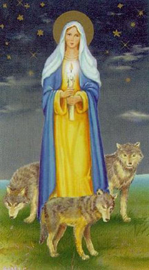 Mother of God of the Blessed Thunder Candle from Polish Tradition